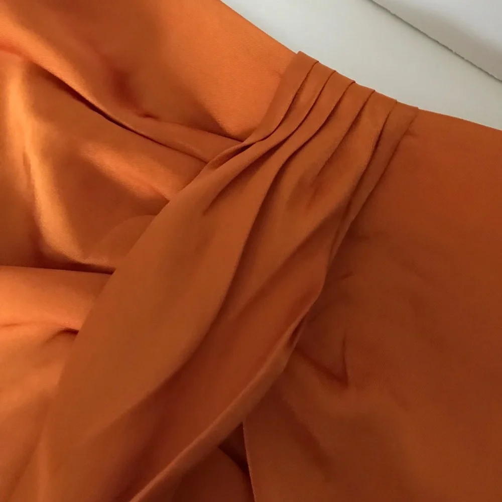 J. CREW Satin Sarong Skirt NWT Orange Spice Women’s Plus Size 16